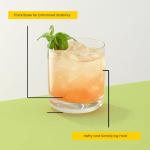 JoyJolt Faye Lowball Whiskey Glasses Set of 6