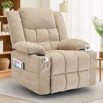 360° Swivel Rocker Recliner with Massage and Heat