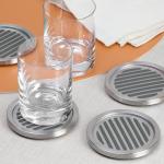 Set of 4 Stainless Steel Drink Coasters