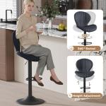 Set of 2 Modern Swivel Bar Stools