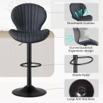 Set of 2 Modern Swivel Bar Stools