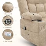 360° Swivel Rocker Recliner with Massage and Heat