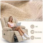 360° Swivel Rocker Recliner with Massage and Heat