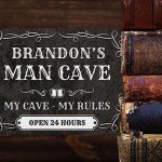 Custom Man Cave Sign - Black Aluminum Decor