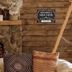 Custom Man Cave Sign - Black Aluminum Decor