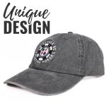 Embroidered Poker Player Cap for Men