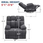 Oversized Rocker Recliner Chair for Big Guys
