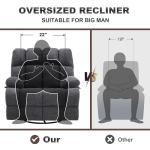 Oversized Rocker Recliner Chair for Big Guys