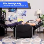 GYMAX Ergonomic Gaming Recliner with Massage & Footrest