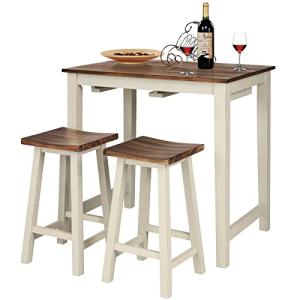 Industrial 3-Piece Counter Height Dining Set