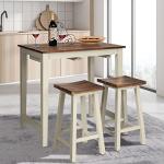 Industrial 3-Piece Counter Height Dining Set