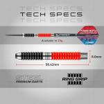 Red Dragon Peter Snakebite Wright 20g Steeltip Darts Set