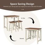 Industrial 3-Piece Counter Height Dining Set