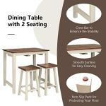 Industrial 3-Piece Counter Height Dining Set