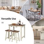 Industrial 3-Piece Counter Height Dining Set