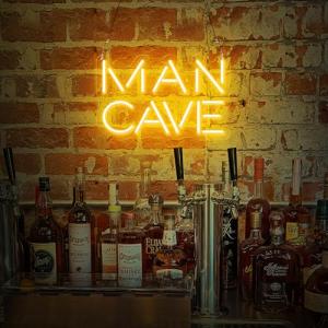 Golden Neon Sign for Man Cave Bar Decor