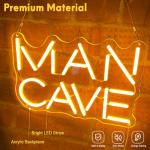 Golden Neon Sign for Man Cave Bar Decor