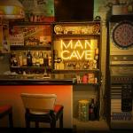 Golden Neon Sign for Man Cave Bar Decor