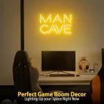 Golden Neon Sign for Man Cave Bar Decor