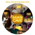 Golden Neon Sign for Man Cave Bar Decor