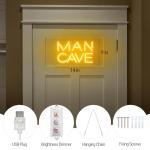 Golden Neon Sign for Man Cave Bar Decor