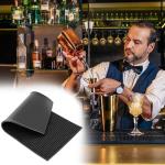 QWORK Heavy-Duty Non-Slip Rubber Bar Mats 2-Pack