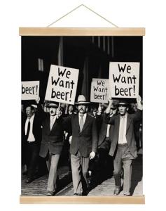 Funny Beer Wall Art for Man Cave Decor