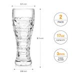 Paysky 17 oz Craft Beer Glasses Set of 2