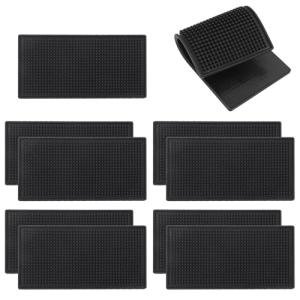 10 Pack Black Rubber Bar Mats for Bartending