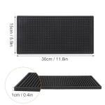 10 Pack Black Rubber Bar Mats for Bartending