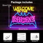 Bat Cave Neon Sign - Fun Wall Decor
