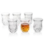 Diamond Pattern Shot Glass Set of 6