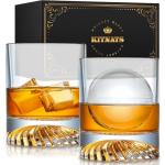 Set of 2 Hand Blown Whiskey Glasses