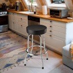 Big Red Torin Swivel Bar Stool - Chrome Legs