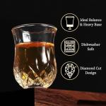 Diamond Pattern Shot Glass Set of 6