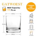 GATWOEST 6-Piece Whiskey Glass Set for Men