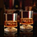Set of 2 Hand Blown Whiskey Glasses