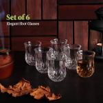 Diamond Pattern Shot Glass Set of 6