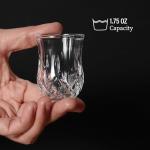 Diamond Pattern Shot Glass Set of 6