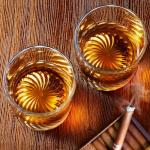 Set of 2 Hand Blown Whiskey Glasses