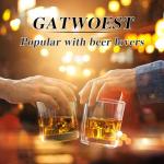 GATWOEST 6-Piece Whiskey Glass Set for Men