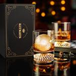 Set of 2 Hand Blown Whiskey Glasses