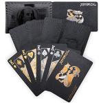 Waterproof Black-Gold Poker Cards with Box