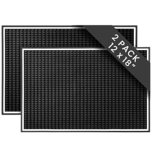 18 x 12 Rubber Bar Mats - 2-Pack