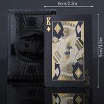 Waterproof Black-Gold Poker Cards with Box