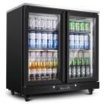 7.7 Cu.ft Back Bar Beverage Cooler with Glass Doors