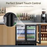 7.7 Cu.ft Back Bar Beverage Cooler with Glass Doors