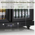 7.7 Cu.ft Back Bar Beverage Cooler with Glass Doors
