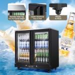 7.7 Cu.ft Back Bar Beverage Cooler with Glass Doors