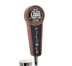 Personalized Chalkboard Beer Tap Handle - Walnut